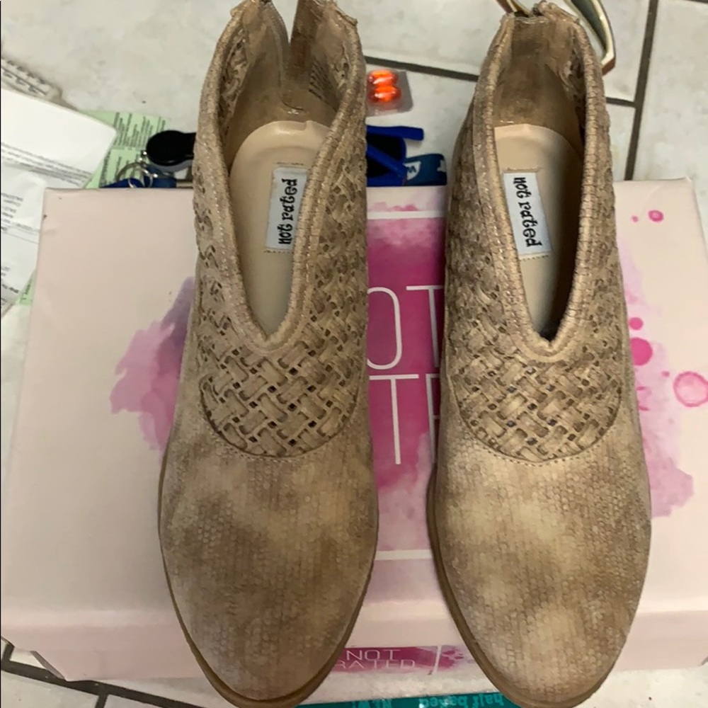 Brand new booties in box.  Never worn.